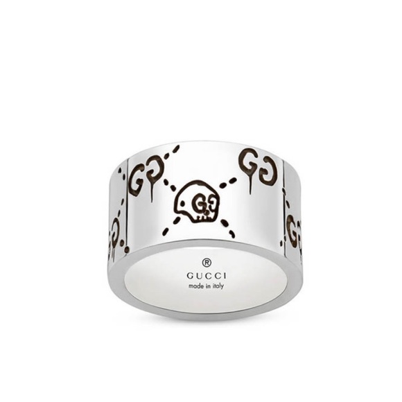 ❤️Gucci Ghost Skull G Silver Ring w/ Box❤️ - Picture 1 of 5
